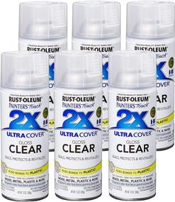 img 4 attached to Rust-Oleum 249117-6 PK Painter'S Touch 2X Ultra Cover, 6 Pack, Gloss Clear, 6 Can