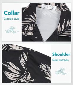 img 1 attached to Floral Hawaiian Aloha Shirts For Men - Perfect For Casual Beach Days