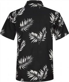 img 3 attached to Floral Hawaiian Aloha Shirts For Men - Perfect For Casual Beach Days