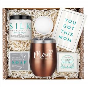 img 4 attached to Pregnancy Gifts For First Time Moms - Mom Est. 2022 Spa Bath Box Set W/ Rose Gold Tumbler - New Mom Gift Basket For New Mom - Expecting New Mom Essentials - Pregnancy Must Haves For First Time Moms -