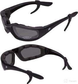 img 1 attached to Oriole Motorcycle Padded Glasses Rubber