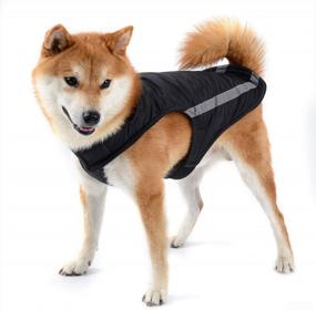 img 4 attached to Winter Adventure Must-Have: Reflective And Easy On & Off Dog Jacket With Soft Fleece Lining And Extra Heat For Hiking, Camping, And Outdoor Sports