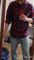 img 1 attached to Venado Mens Plaid Shirts For Men - Heavyweight Buffalo Plaid Fleece Shirt - Soft review by Cameron Head