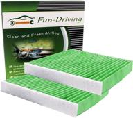 🔍 fd182 cabin air filter 2-pack for civic, cr-v, cr-z, fit, hr-v, insight - enhanced pm2.5 filtration with melt-blown nonwoven and charcoal - replaces cf11182, cp182, 80292-tf0-g01 logo