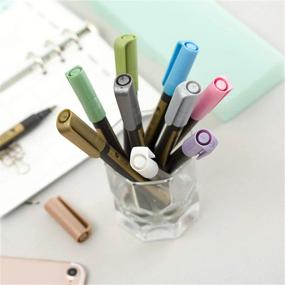 img 2 attached to Get Creative With Metallic Paint Markers: Set Of 10 Colors For DIY Projects!