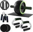 6-in-1 odoland ab roller wheel set for abs workout - push up bars, jump rope, hand exerciser & more! logo