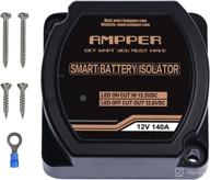 🔋 12v 140amp dual battery isolator: ampper vsr smart battery isolator for car, vehicle, rv, atv, utv and boat - enhance vehicle performance логотип