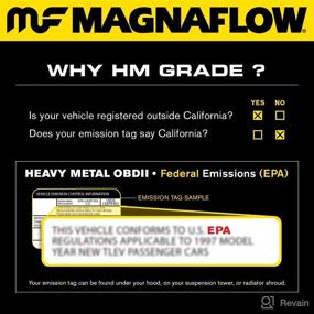 img 1 attached to 🚗 MagnaFlow Universal Catalytic Converter HM 99106HM - Stainless Steel 2.5in Inlet/Outlet Diameter, 13in Overall Length, No O2 Sensor - EPA/Federal Compliant - HM Grade Replacement