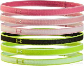 img 2 attached to 👧 Sporty Style for Little Athletes: Under Armour Girls Mini Headbands 6-Pack