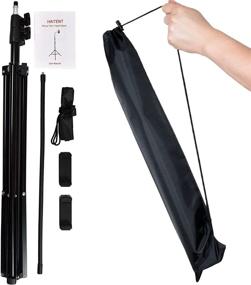 img 2 attached to 📱 HAITENT 7.2 Feet Extendable Phone Floor Tripod Stand - 98 Inch Height, Gooseneck, Universal Mount, Carry Bag - Ideal for Live Streaming