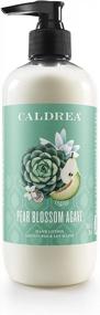 img 4 attached to Caldrea Hand Lotion, For Dry Hands, Made With Shea Butter, Aloe Vera, And Glycerin And Other Thoughtfully Chosen Ingredients, Pear Blossom Agave Scent, 10.8 Oz