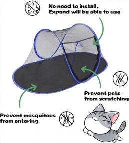 img 3 attached to Portable And Convenient Cat Tent For Outdoor Adventures And Indoor Playtime