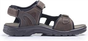 img 3 attached to Men/Women'S Sandals With Arch Support & Adjustable Straps: Open Toe For Outdoors, Size 7-13
