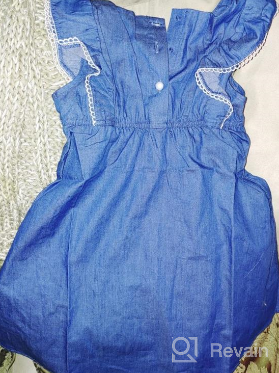 img 1 attached to 👗 Stylish and Comfy: MIQI Toddler Girl Denim Dress for 3-8 Year-Olds review by Michelle Wilson