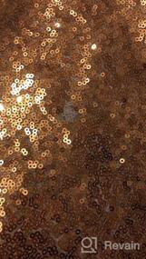 img 8 attached to Double Pack Rose Gold Sequin Backdrop Curtains - Sparkling Décor For Special Occasions!