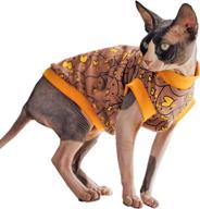 🐱 sphynx hairless cat summer cotton t-shirts: premium cat vest for cool comfort, sleeveless kitten shirts - ideal for cats & small dogs (x-large, chicks) logo