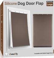 🐶 silicone replacement dog door flap: weather resistant and durable for petsafe freedom doggie doors (10 1/8" x 16 7/8") logo