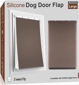 img 4 attached to 🐶 Silicone Replacement Dog Door Flap: Weather Resistant and Durable for PetSafe Freedom Doggie Doors (10 1/8" x 16 7/8")