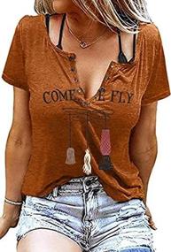 img 2 attached to Women'S Hocus Pocus Halloween T-Shirt - MYHALF Come We Fly Letter Printed Graphic Witch Broom Top