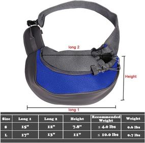 img 2 attached to 🐾 Stay Hands-Free & Keep Your Pet Close with the Pet Dog Sling Carrier: Lightweight, Breathable, & Adjustable Shoulder Bag for Safe Travel with Small Dogs, Cats, and Puppies