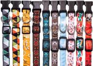 🐾 premium designer dog collars: stylish patterns for small, medium & large male and female dogs - long lasting, adjustable, and durable logo