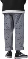 stay stylish and comfortable with dsdz men's smiley face printed denim jeans logo