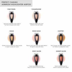 img 2 attached to TEMPTU Perfect Canvas Airbrush Highlighter Airpod: Long-Wear, Layerable, Light-Reflecting Radiance & Shimmer, Natural-Looking Luminosity, Weightless Illuminator, Buildable Formula, 7 Shades
