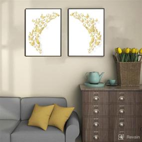 img 2 attached to 🦋 144-Piece Set of 3D Gold Butterfly Wall Decorations with 6 Styles and 3 Sizes - Perfect for Butterfly Party, Birthday Cake, Removable Wall Stickers for Kids Girls Bedroom and Wedding