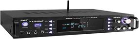 img 1 attached to 🔊 3000W Wireless Bluetooth Home Stereo Amplifier - Hybrid Multi-Channel Power Amplifier System with AM/FM Radio, MP3/USB, AUX, RCA, Karaoke Mic Input - Rack Mountable, Remote Control - P3301BAT