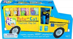 img 1 attached to Pete The Cat Playfoam Set: 8 Non-Toxic Colors With Skateboard & Accessories - Perfect For Kids 3+