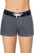 women's quick dry swim trunks sports board shorts with soft inner briefs lining 2 logo