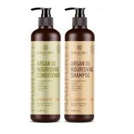 revitalizing argan oil shampoo conditioner 🌿 16 9 oz: nourish and restore your hair логотип