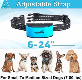 img 1 attached to Rechargeable Small Dog Bark Collar - Humane No Shock, Anti Barking Collar, Gentle Sound and Vibration, 7 Sensitivity Levels - Suitable for Small and Medium Dogs