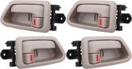 🚪 ocpty 1997-2001 camry interior door handles replacement - texture beige (4pcs) логотип