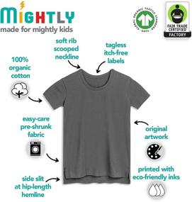 img 2 attached to 👕 Mightly Scooped T Shirts: Top-Quality Certified Clothing for Toddler Girls - Tops, Tees & Blouses