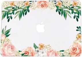 img 2 attached to Se7Enline Compatible With MacBook Air 13 Inch Case A1932/A2337/A2179 2022/2021/2020/2019 Crystal Laptop Covers Hard Case For Mac Air With Touch ID With TPU Keyboard Cover,Screen Protector,Rose Flowers
