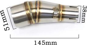 img 1 attached to Paxpax Motorcycle Exhaust Muffler Compatible Motorcycle & Powersports