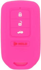 img 3 attached to 🌸 SEGADEN Silicone Cover: Premium Protection for HONDA 3+1/4 Buttons Smart Remote Key Fob CV4210 Rose