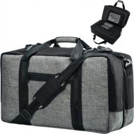 large weekender travel duffel bag- 21 inch carry on overnight bag for men and women logo