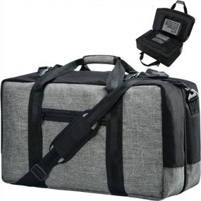 img 4 attached to Большая спортивная сумка Weekender Travel - 21-дюймовая сумка для переноски на ночь для мужчин и женщин