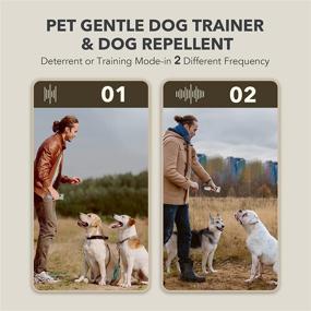 img 3 attached to 🔋 Rechargeable 2-in-1 Ultrasonic Anti Barking Device & Dog Training Tool with Barking Control, Dual Sensor, 35Ft Range, Outdoor LED Flashlight - Safe for Humans and Dogs