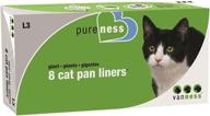 🐈 convenient and durable: pureness giant cat pan liners, 8 count logo