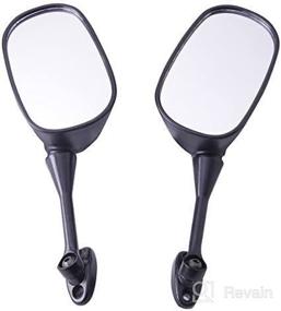 img 4 attached to 🏍️ High-Quality OKSTNO Motorcycle Black OEM Aftermarket Mirrors for 2003-2012 CBR 600RR / 2004-2007 CBR1000RR