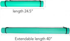 img 3 attached to Extendable Green TRANSON Tube: Secure Storage for Artworks, Blueprints, Drafting, and Scrolls