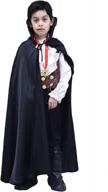 kids halloween vampire costume with cape - boys girls dracula fancy dress logo