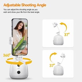 img 2 attached to Upgrade Your Vlogging Game With Soonpho M5 Auto Face Tracking Phone Tripod - AI Smart Face Body Tracking, 360°Rotation, And Gimbal Stabilizer For Live Streaming And Shooting