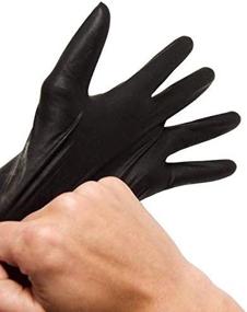 img 4 attached to 🧤 Black Medium Nitrile Gloves with HIGH Performance