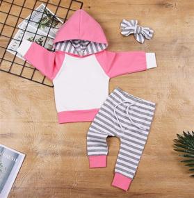 img 3 attached to Cute And Comfortable Baby Hoodie And Sweatsuit Set For Boys & Girls