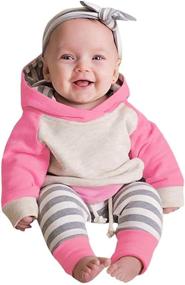 img 4 attached to Cute And Comfortable Baby Hoodie And Sweatsuit Set For Boys & Girls