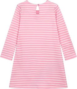 img 3 attached to Quedoris Lollipop Casual Printed Sleeve Girls' Clothing - Dresses